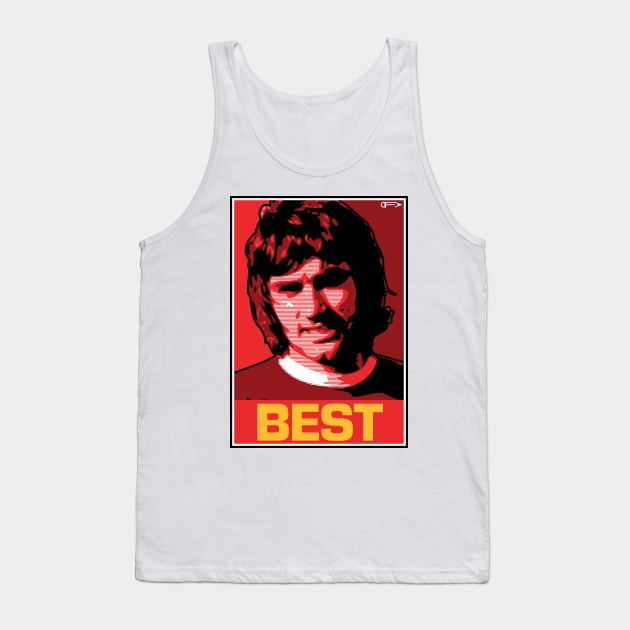 Best - MUFC Tank Top by David Foy Art